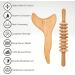 Wood Therapy Massage Tools Kit - Roller Stick, Gua Sha Body Contouring Tool - Maderotherapy Set for Lymphatic Drainage, Anti-Cellulite Body Sculpting - Buy Online on GoSupps.com