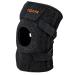 Knee Brace for Women & Men Knee Brace with Side Stabilizers Adjustable Compression Knee Patellar Pad Tendon Support Sleeve Brace Knee Braces for Knee Pain Meniscus Tear ACL Arthritis (Black) Black Carbon Fiber