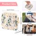 TIESOME Daisies Sanitary Napkin Storage Bag 2 Pcs Embroidery Menstrual Cup Pouch Cotton Soft Period Holder Bag Portable Tampon Holder Pad Pouch Period Kit Bag for Women Teen Girls - Buy Online on GoSupps.com