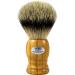 Hans Baier Exclusive Shaving Brush Silver Tip Olive Wood - Size 3 Size 3