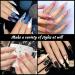 Double Nail Forms Set - 132 Pieces with Dual-Ended Polygel Brush & Nail Clips | UV Acrylic Nail Tools for Perfect Manicure - Buy Online on GoSupps.com