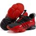 JMFCHI Kids' Knitted Mesh Sports Shoes - Lightweight Breathable Running Sneakers for Boys and Girls - Black/Red-8100 - Buy Online on GoSupps.com