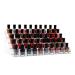 Cq acrylic Clear Nail Polish Organizers And Storage,5 Layer Nail Polish Rack Tabletop Display Stand Holds Up to 55 Bottles, Acrylic 5 Tier Essential Oils Holder For Professional Nail Salon 5 layers (Hold 55 bottles)