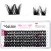 Cluster Lashes 72 Pcs Lash Clusters 2 in 1 DIY Eyelash Extension Individual Cluster Eyelashes Juliet Style Self-Application Fluffy Super Thin Band Reusable Soft & Comfortable(Juliet-D-10-16mix) 10-16 mix Juliet
