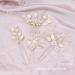 Gold Leaf Crystal Pearl Wedding Hair Pins - Set of 4 | Vintage Bridal Hair Accessories for Brides Bridesmaids - Buy Online on GoSupps.com