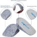 GQTJP Orthopedic Heel Lift Inserts - Achilles Tendonitis Relief - Shock Absorption - 1.4 Inch - Grey Large (Pack of 2) - Buy Online on GoSupps.com