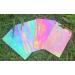 Lanyani 12 Sheets Iridescent Stained Glass Cathedral Art Packs for Mosaic Craft - Assorted Clear, Opaque, and Colored Transparent Mix - Buy Online on GoSupps.com