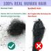 6-18 Inch Handmade Human Hair Dreadlock Extensions for Men/Women - Can Be Dyed, Bleached, Curled - 6 Inch, 10 Strands, 0.6CM Width (1B) - Buy Online on GoSupps.com