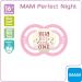 MAM Perfect Night Pacifier for 16+ Months | Prevents Tooth Misalignment | Soft Silicone | Glows in the Dark | Ideal for Sweet Dreams - Buy Online on GoSupps.com