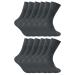 12 Pack Mens Viloft Non Binding Thermal Diabetic Socks | Sock Snob 7-12 Grey