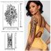 Yazhiji Large Chrysanthemum and Lotus Flowers Temporary Tattoos - Waterproof Fake Stickers for Women - Buy Online on GoSupps.com