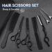 JASON Hairdressing Scissors Set - Professional Hair Cutting and Thinning Scissors 6.5 - Perfect for Hairdressers and Beginners - Black - Buy Online on GoSupps.com