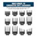 Wahl Clipper Genuine Smooth Cut Guide Comb Set - 12 Guards for Increased Cutting Performance and Convenient Storage - 3291 Black - Buy Online on GoSupps.com