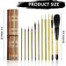 11 Pcs Chinese Calligraphy Brushes Set with Bamboo Holder - Japanese Style Sumi Painting Brushes for Kanji Art - Buy Online on GoSupps.com
