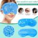 Cooling Face Mask Set with Hot and Cold Gel Packs Reusable Ice Face Mask Cold Compress Migraine Relief Mask Blue - Buy Online on GoSupps.com