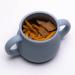 Silicone 2-in-1 Sippy N Snack Cup - BPA Free, No Spill, Drop Proof, Blue - Dishwasher & Microwave Safe - Buy Online on GoSupps.com