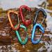 5pcs FresKaro Nano Carabiner Clips - 8kN 1798lbs, Small Sturdy Design, Strong Spring, Choice of 5 Colors - Buy Online on GoSupps.com