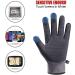Winter Gloves for Men Women Water Resistant Keep Warm Touch Screen Gloves gray Large - Buy Online on GoSupps.com