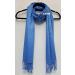 GFM Smooth Shiny Surface Pashmina Style Scarf - Medium Blue - Buy Online on GoSupps.com