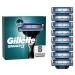Gillette Mach3 razor blades for razors 8 replacement blades for wet razors men with 3-blade 8 pieces (1 pack) 8 blades