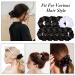 9 Pieces Satin Bridesmaid Scrunchies Hair Ties - Bridesmaid Proposal Gifts - Wedding Party Favors in Black and White - Buy Online on GoSupps.com
