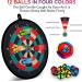 Hony Toy Sports Double Sided Dart Board with 12 Sticky Balls - Fun Indoor/Outdoor Party Game for Kids and Adults, Ideal Gift for Boys Age 5-12 - Multicolor - Buy Online on GoSupps.com