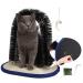 Improved version Pehum Anti-Fall-Down cat sheet Self-nurse and massage brush for indoor cats cat toys (M: brush height: 34 cm) H: brush height: 34cm