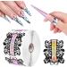 DouborQ 500PCS Acrylic Nail Forms Set | Nail Extension Tips for Salon | Nail/UV Gel Forms Guide Stickers | Nail Art Equipment - Buy Online on GoSupps.com
