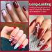 Glitter Red Nail Polish - 12 ml Red Glitter Nail Polish Quick Drying - Bright & Durable without UV Nail Polish - Shiny Shimmer Manicure (13 Shimmer Red) 11 - Buy Online on GoSupps.com