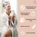 Jocero Bamboo Hair Turban Towel for Women - Long Hair Button Towel - White Hair Tie Towel - Buy Online on GoSupps.com