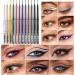  lyanny lyanny Liquid Eyeliner Pencil 12 Colors Liquid Eyeliner Rotating Long-Lasting Eye Cosmetic Kit Eye Makeup Accessory for Women - Buy Online on GoSupps.com