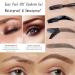 Easy Peel-Off Eyebrow Gel- Waterproof & Sweatproof Tattoo Eyebrow Gel Easy Peel Off for Women Long-Lasting Eye Brow Tinted Cream for All Skin Types (Brown) - Buy Online on GoSupps.com