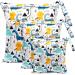 FenFang Wet Bag Cloth Nappy Bags 3 PCS Produce Bags Wet Dry Suit Bag Storage Organiser Waterproof Washable Reusable Large Double Zipper Bag for Baby Diapers Nappy Daycare Travel Beach Pool Gym Bag Blue