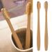 Bamboo toothbrush set of 2 | Wooden brush bamboo natural bristles | Tooth cleaning toothbrush sustainable