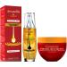 Arvazallia Hydrating Argan Oil Hair Mask and Premium Argan Oil Hair Treatment Products Bundle - Hydration and Repair for Dry or Damaged Hair