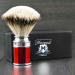 Hand Mounted In Stunning Red Handle & Silver Tip Badger Hair Sophist Collection Elegantly Designed By Haryali London