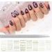eMagTech 8 Sheets 3D Metallic Nail Stickers Self-Adhesive Nail Sticker Geometric Nail Art Sticker Lines Nail Striping Tape for Women Girls Nail DIY Decoration - Buy Online on GoSupps.com