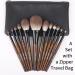 Luxury Enzo Ken Natural Goat Hair Makeup Brush Set - 12 Professional Brushes with Walnut Handbag | Best Natural Bristles for Flawless Application - Buy Online on GoSupps.com