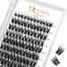 Cluster Lashes QueWel 72 pieces DIY cluster eyelash extension soft individual eyelashes d Curl lash cluster Mix8 16 mm length light for personal make-up use at home (qu09-d-mix8-16) 1 piece (1 Pack) Qu09-D-Mix 8-16mm