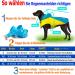 Buy Waterproof Rain Jacket for Dogs | Adjustable Reflective Dog Coat | Ultra-Light Rain Cape for Small Medium & Large Pets - Yellow & Blue - Buy Online on GoSupps.com