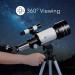 Dartwood Astronomical Telescope | 360 Rotational Scope with Various Eyepieces for Adjustable Zoom | Black/White - Buy Online on GoSupps.com