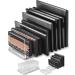 byAlegory Acrylic Makeup Eyeshadow Palette Organizer W/ Removable Dividers | 10 Space Vanity Desk Storage Fits All Palette Sizes - Clear 1 Count (Pack of 1) Clear