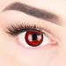 Red Flower Crazy Fun Contact Lenses - 2.50 Dioptrien Perfect for Carnival & Halloween 2024 | Free Lens Container - Top Quality - Buy Online on GoSupps.com