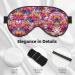 SSIMOO Blooming Flowers Soft Sleep Eye Mask - Breathable Eye Patch for Women | Perfect Travel & Relaxation Accessory - Buy Online on GoSupps.com