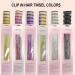 Shining Silver Clip-in Hair Tinsel Kit - 6Pcs 20 Inch Glitter Extensions with Clips for Women, Girls, Kids - Heat Resistant Fairy Sparkle Strands - Festival Gift - Buy Online on GoSupps.com