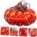 Ciieeo 2pcs autumn desktop with lights glass pumpkin jar American Country decorate glass pumpkin decorations Collection desk with cover dispenser manual Redx2pcs 12.5x12.5cmx2pcs - Buy Online on GoSupps.com