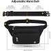 Ihigogofa Belly Pocket Belt Bag | Unisex 60cm Shoulder Cell Phone Bag for Outdoor Travel Hiking & Dog Training Modern Black Design - Buy Online on GoSupps.com