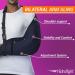 Buy Immobilizer Arm Sling for Upper Limb Injuries - Adjustable Brace for Left & Right Arm - Bursitis & Rotator Cuff Support - Medium Size Black - Buy Online on GoSupps.com