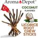Aroma Depot Vanilla 8 oz. Flavored Licorice Root Chew Sticks for Humans. 100% Pure Natural | Oral Health & Fresh Bearth | Individual Sticks are 6.5-7 inches Long. Glycyrrhiza Glabra from Turkey. - Buy Online on GoSupps.com