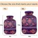 Naanle Paisley Tribal Ethnic Hot Water Bottle with Cover - 2L Transparent Bed Warmer for Pain Relief & Heat Therapy - International Shipping Available - Buy Online on GoSupps.com